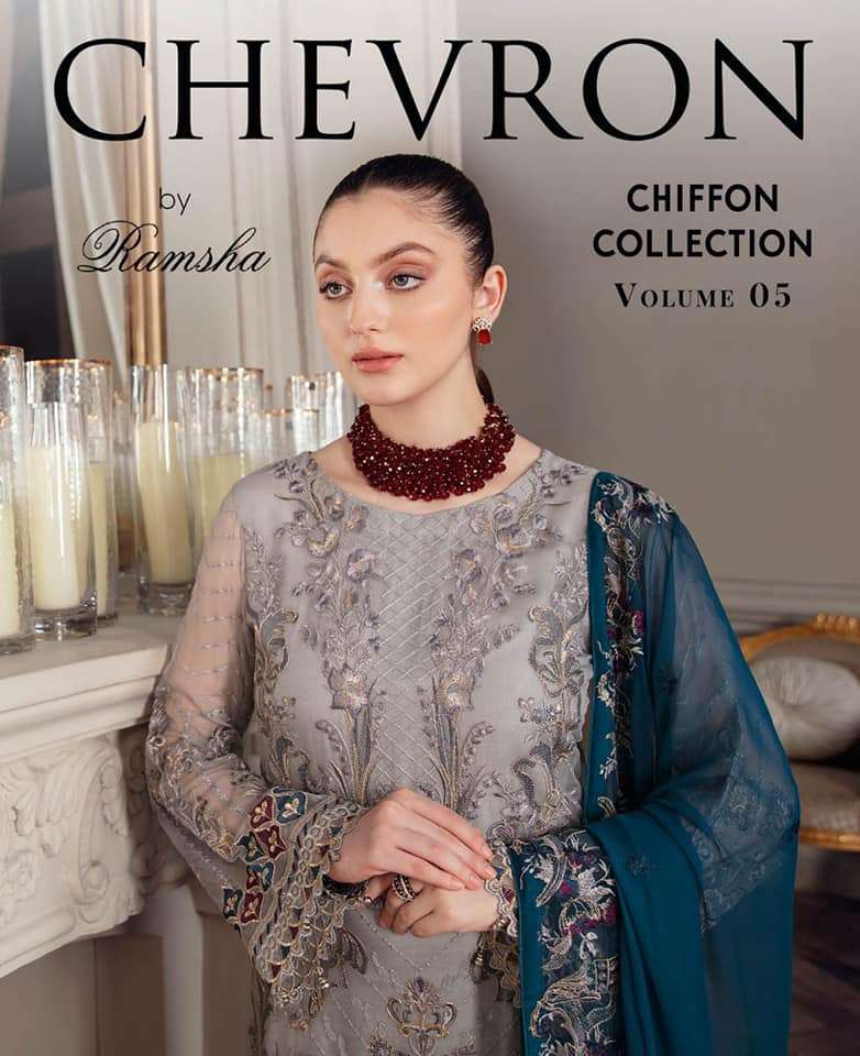 Ramsha Chevron Vol-5 Luxury Chiffon 